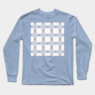 White circles over blue Long Sleeve T-Shirt